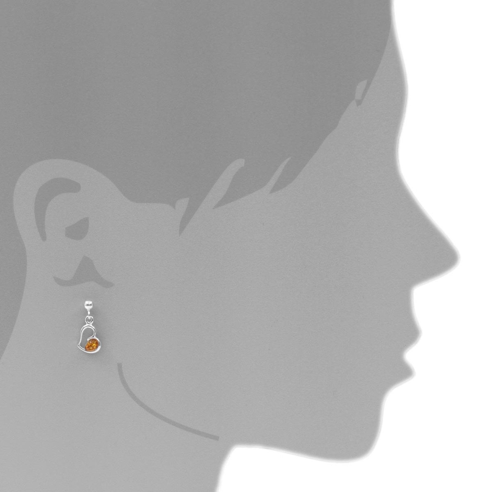 OSTSEE-SCHMUCK Paar Ohrhänger Ostsee-Schmuck Ohrhänger Herz Ohrhänger Herz günstig online kaufen