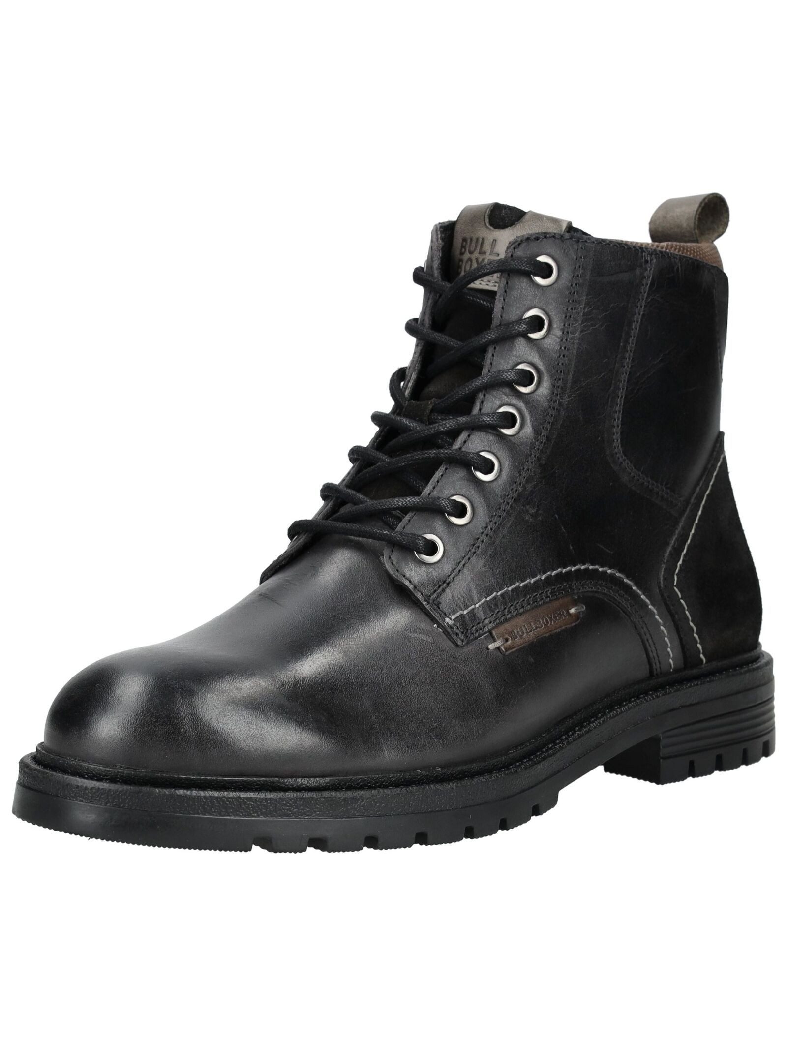 Bullboxer Stiefelette Leder/Textil . Schnürstiefelette