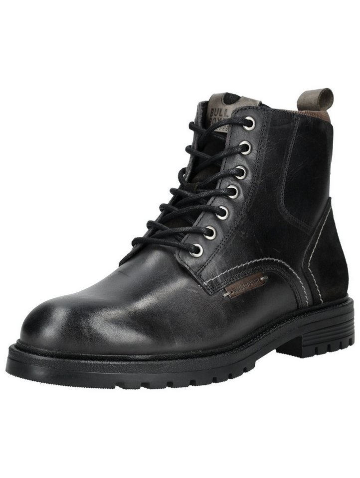 Bullboxer Stiefelette Leder/Textil . Schnürstiefelette