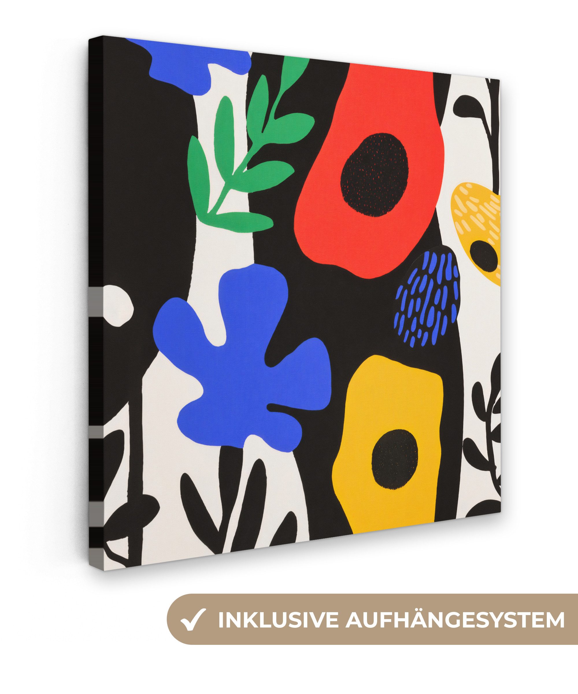 OneMillionCanvasses® Leinwandbild Blumen - Blätter - günstig online kaufen