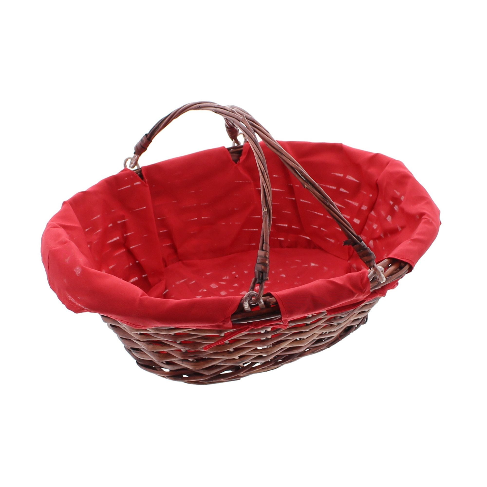 Frank Flechtwaren Aufbewahrungskorb, SB-Korb Rot/Braun