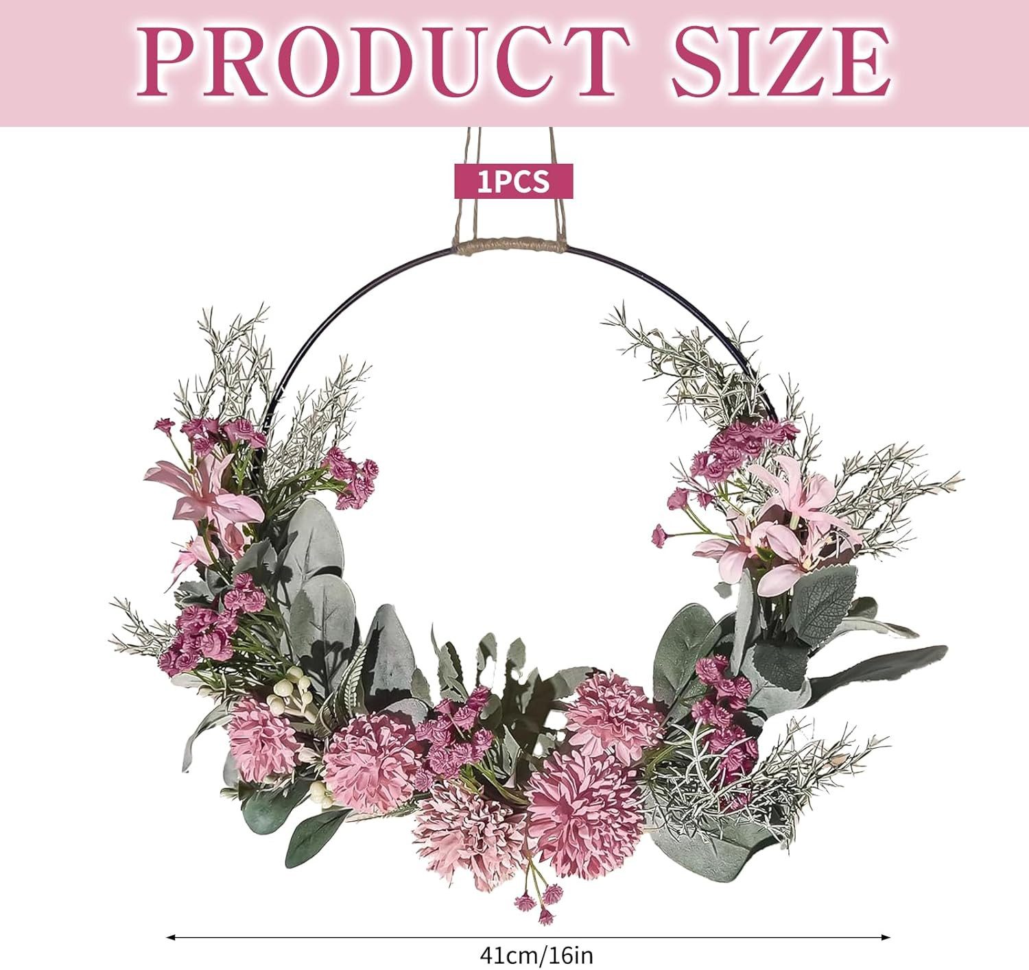 Kaket Dekokranz Künstliche Blumen Orchidee Kranz,Türkranz Frühling,Garten D günstig online kaufen