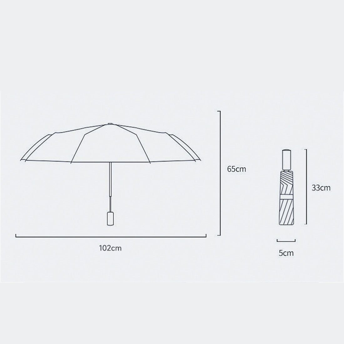 winzig YOOdy~ unterwegs sonnenschirm für Sonnenschutz Helles klein Regenschirme Teegelb Taschenregenschirm
