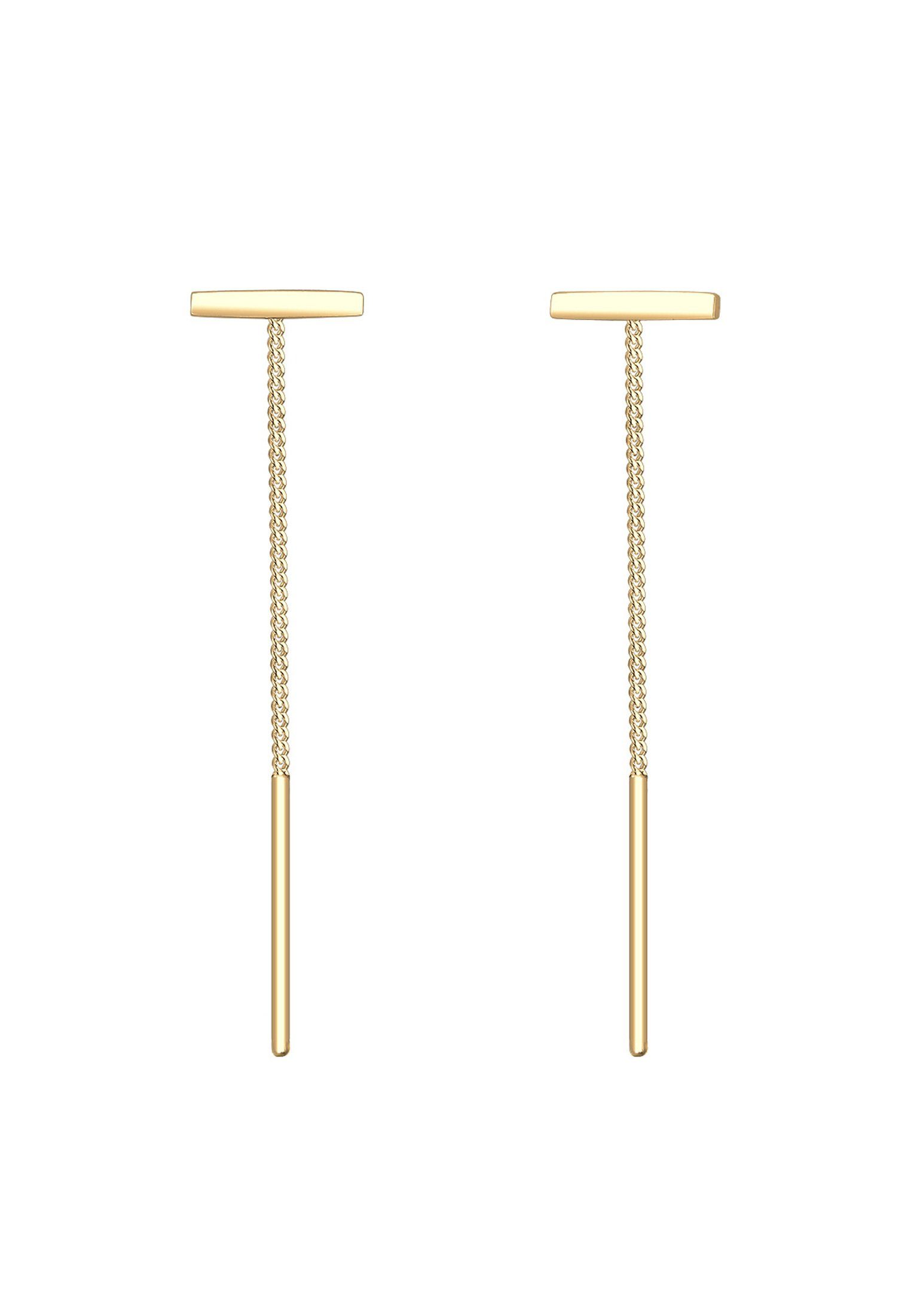 Elli Paar Ohrhänger Durchzieher Kette Geo Trend Stift 925 Silber, Geo günstig online kaufen