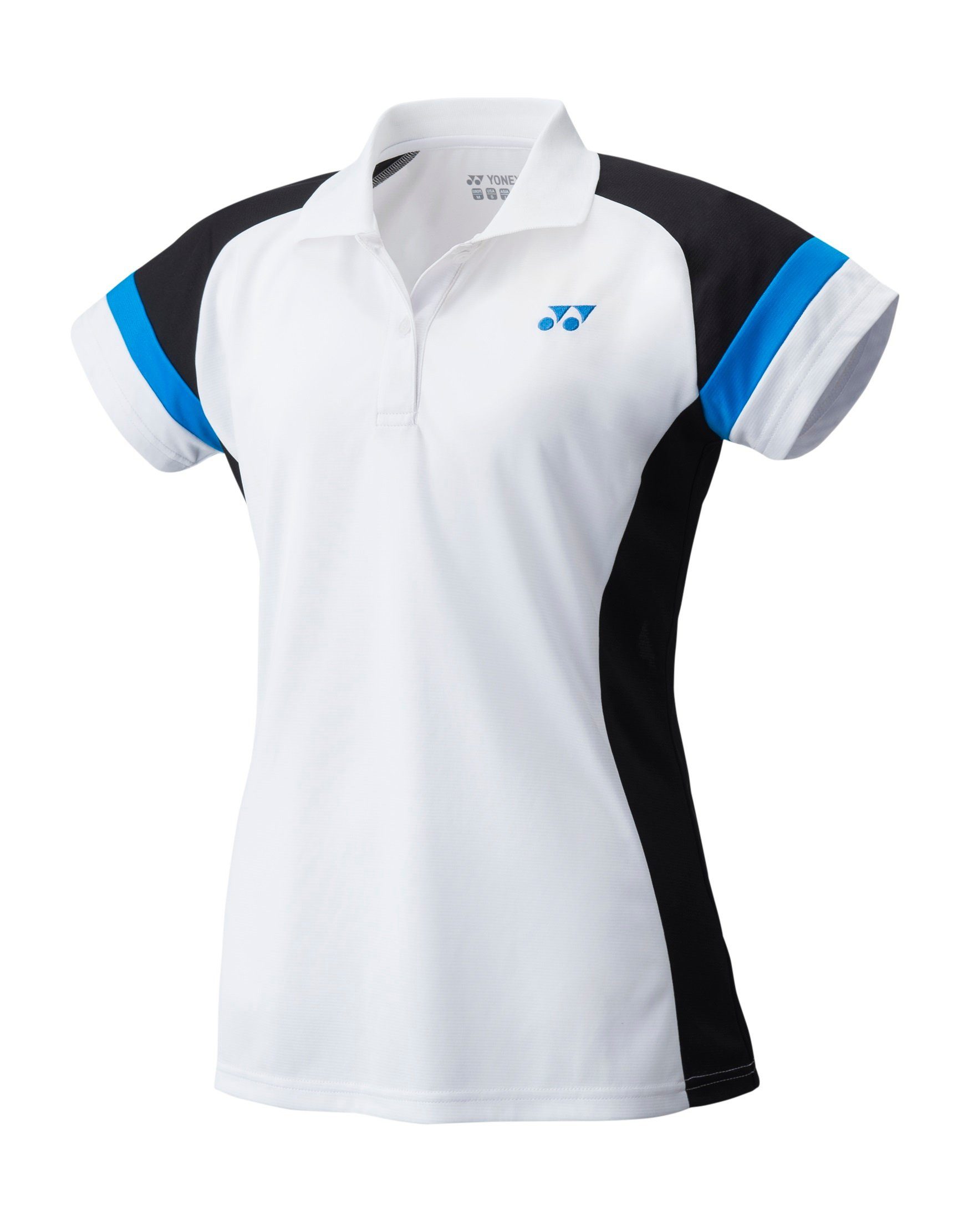 Yonex Poloshirt Team #18 weiss/schwarz Damen