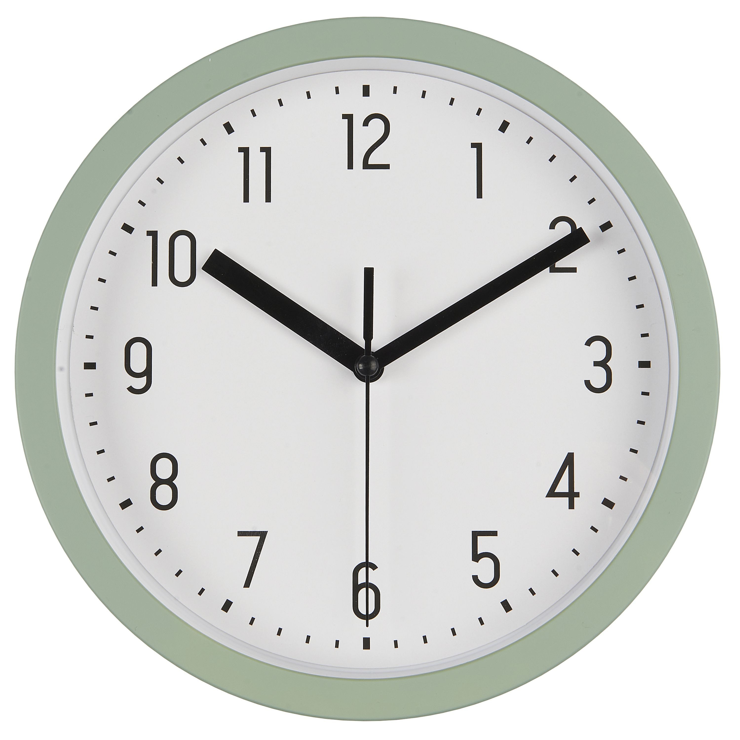 Ib Laursen Wanduhr Ib Laursen - Wanduhr Ø 20 cm Grün Kunststoff 9706-81 günstig online kaufen