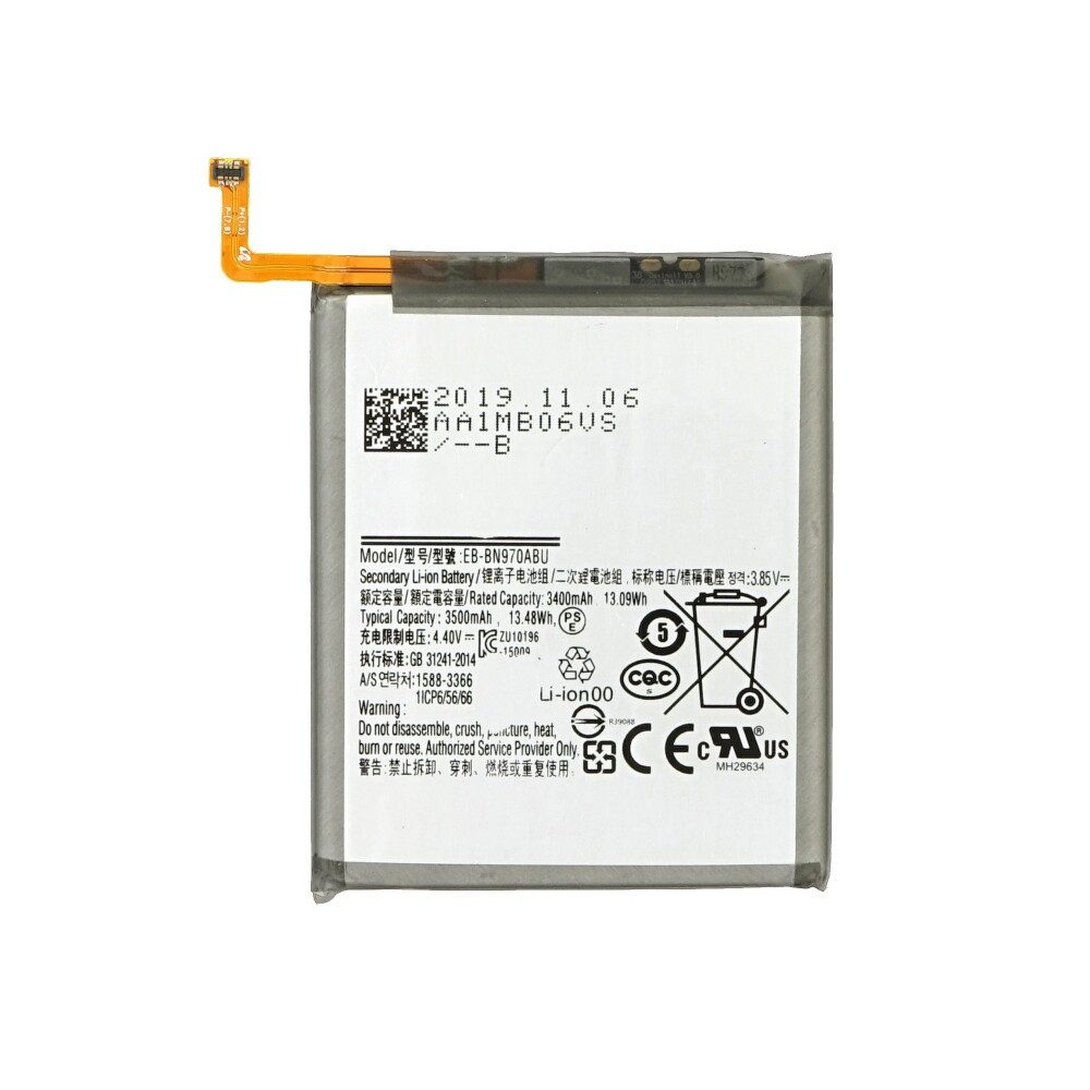 EB-BN970ABU Akku für Samsung Galaxy Note 10 3200mAh Batterie Ersatzakk Handy-Akku (1 St)