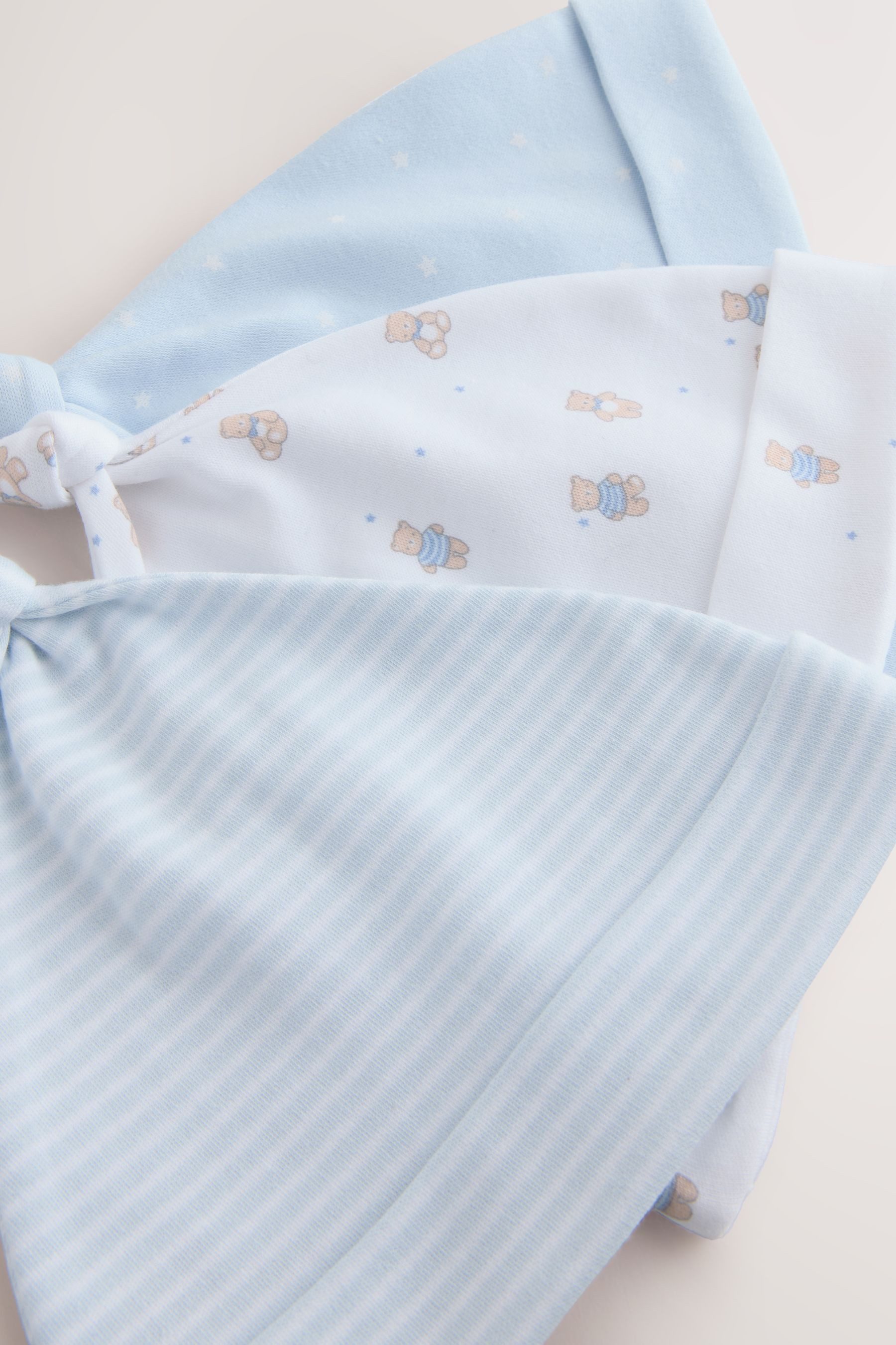 Next Erstlingsmütze Oben geknotete Baby-Mütze, 3er-Pack (3-St)