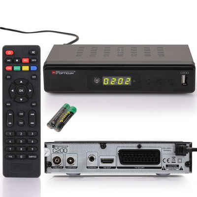 RED OPTICUM »C200 HD Kabelreceiver mit Aufnahmefunktion« Kabel-Receiver (Digitaler DVB-C-Receiver HD - EPG - HDMI - USB - SCART - Coaxial Audio)