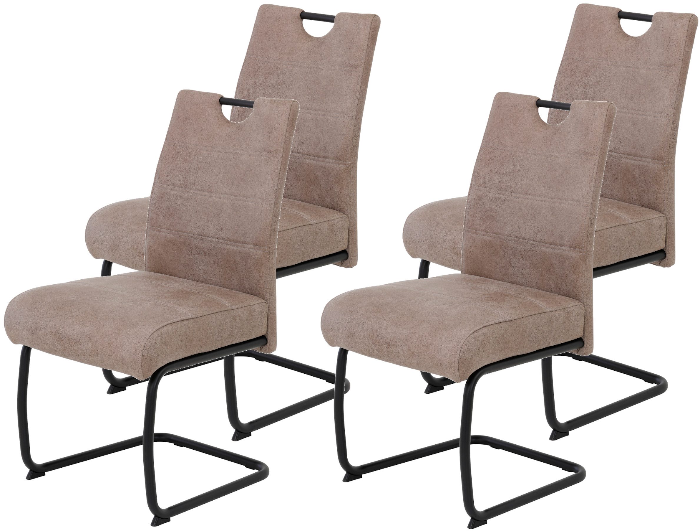 HELA Freischwinger FLORA Freischwinger mit Griff, 140kg belastbar (Set, 4 S günstig online kaufen