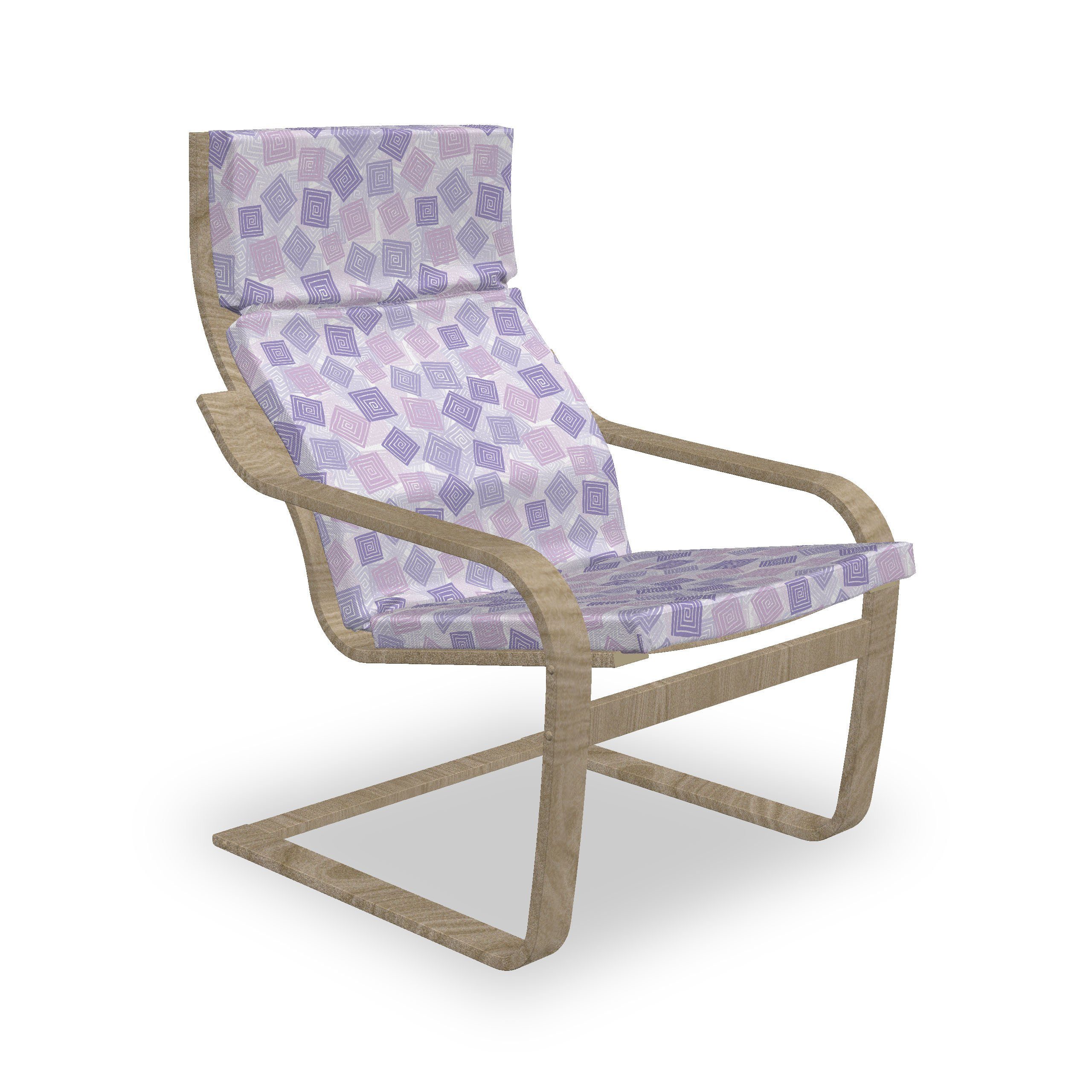 Abakuhaus Stuhlkissen Sitzkissen mit Stuhlkissen mit Hakenschlaufe und Reißverschluss, Geometrisch Aufwändige Spirale-Muster