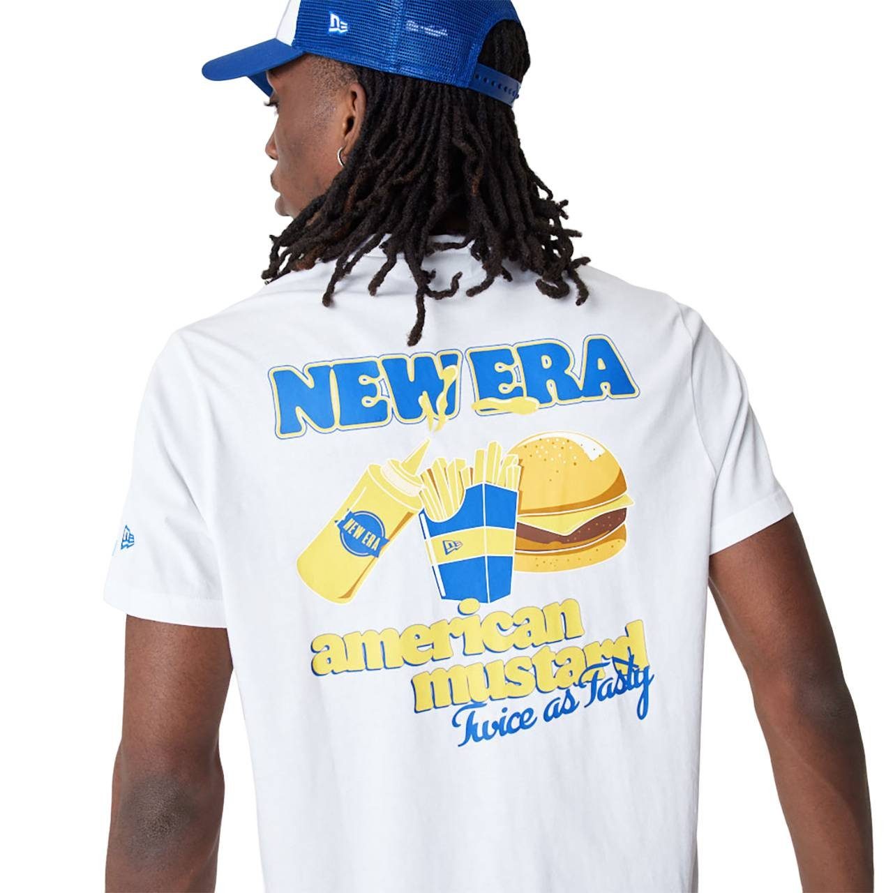 New Era T-Shirt (1-tlg) New Era Shirt Herren T-Shirt Food Burger weiß