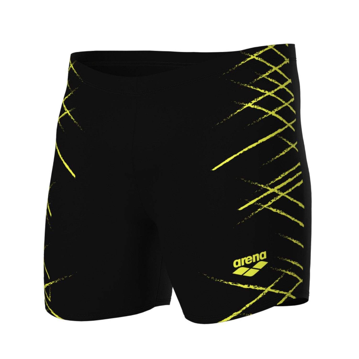 Arena Badehose Straight Lines Mid Jammer Badehose Herren aus chlorbeständigem MaxLife