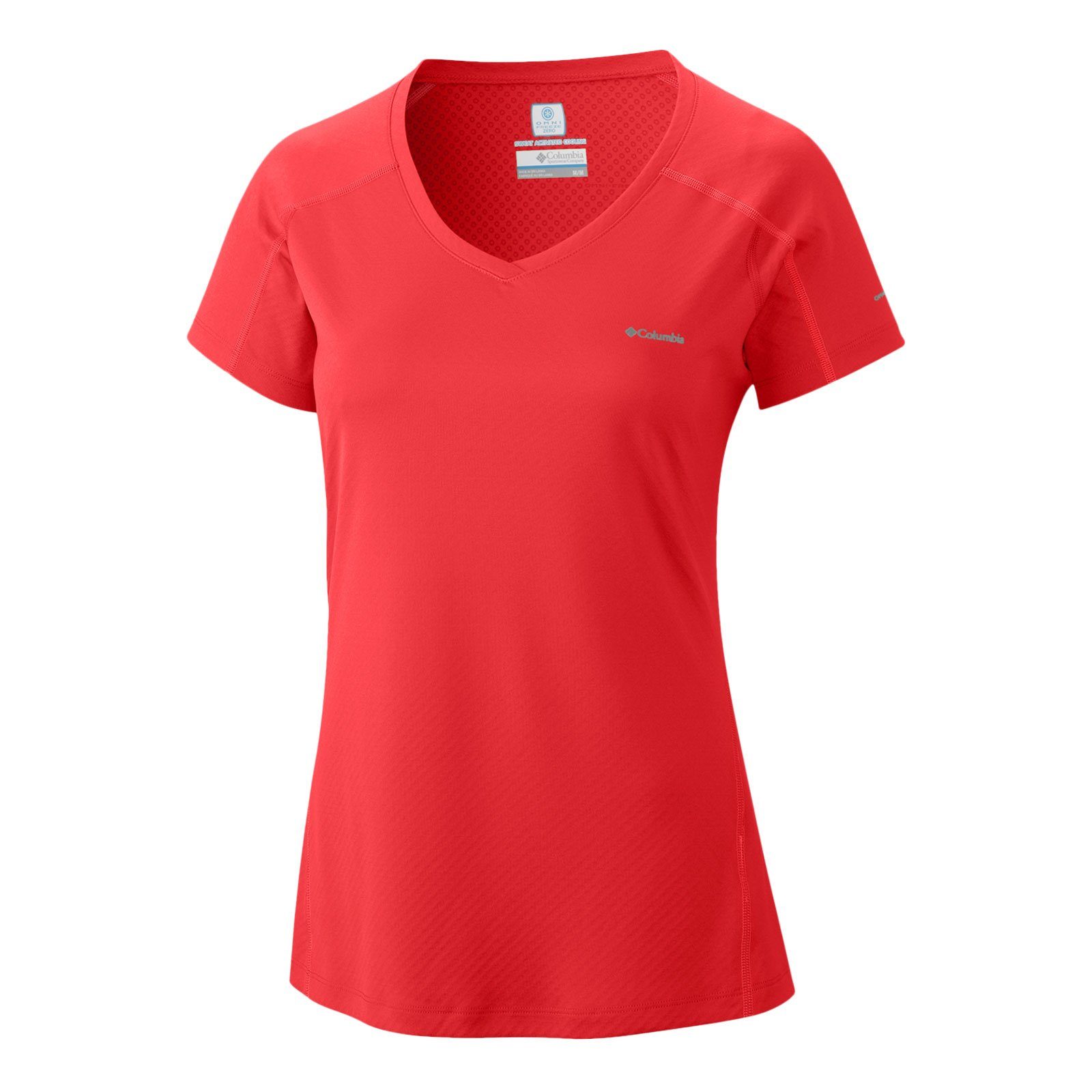 Columbia Kurzarmshirt Zero Rules™ Short Sleeve Shirt mit Super-Kühleffekt 676 red hibiscus