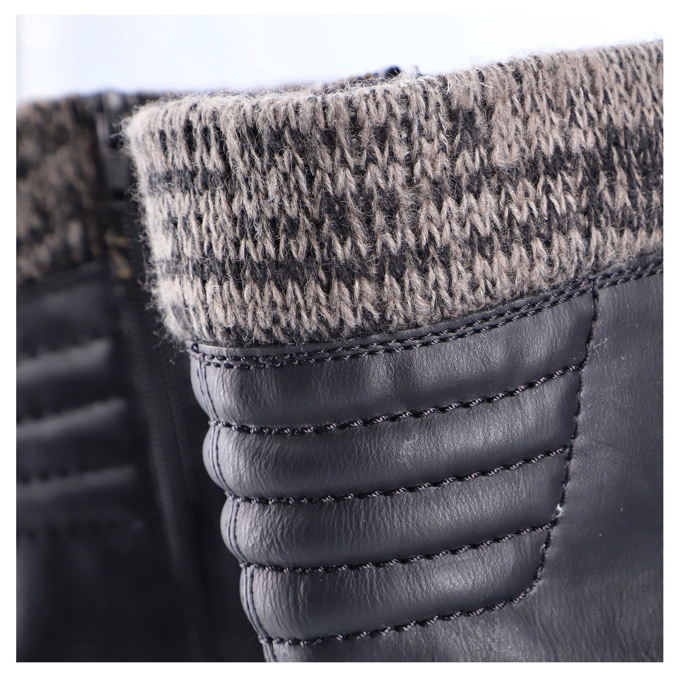 Rieker Winterstiefel, Winterboots, Blockabsatz, TEX-Membran, mit gestrickte günstig online kaufen