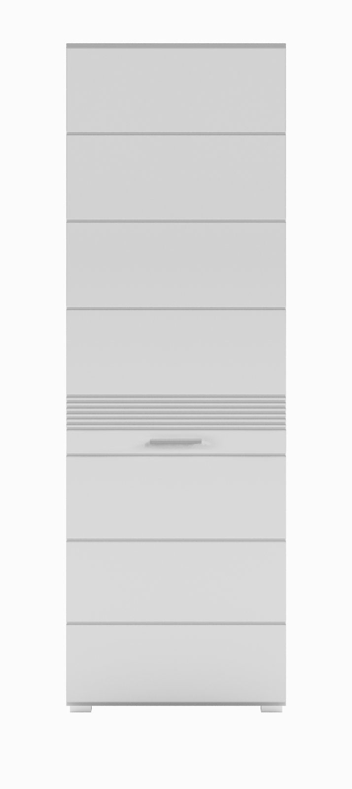 xonox.home Garderobenschrank Linus (Hochschrank weiß Variable cm) x 55 Inneneinteilung Hochglanz, 190 BxH