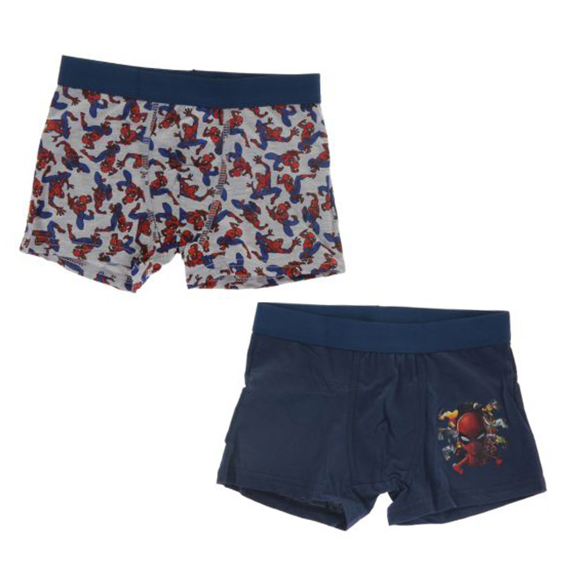 MARVEL Boxershorts Spiderman Boxershorts 2er Pack für Jungen – 100% Baumwolle