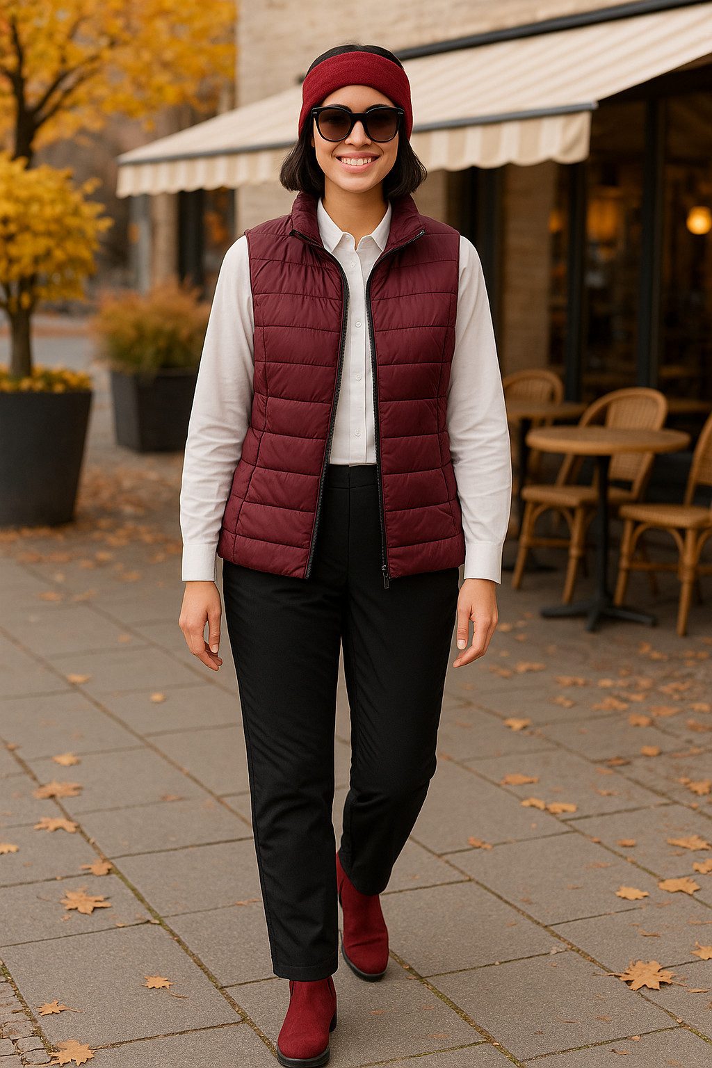 OriginalYou Thermohose Damen Schlupfhose mit leichtem Innen Fleece Freizeithose geeignet für eine Körpergröße bis 1,70m, gefüttert