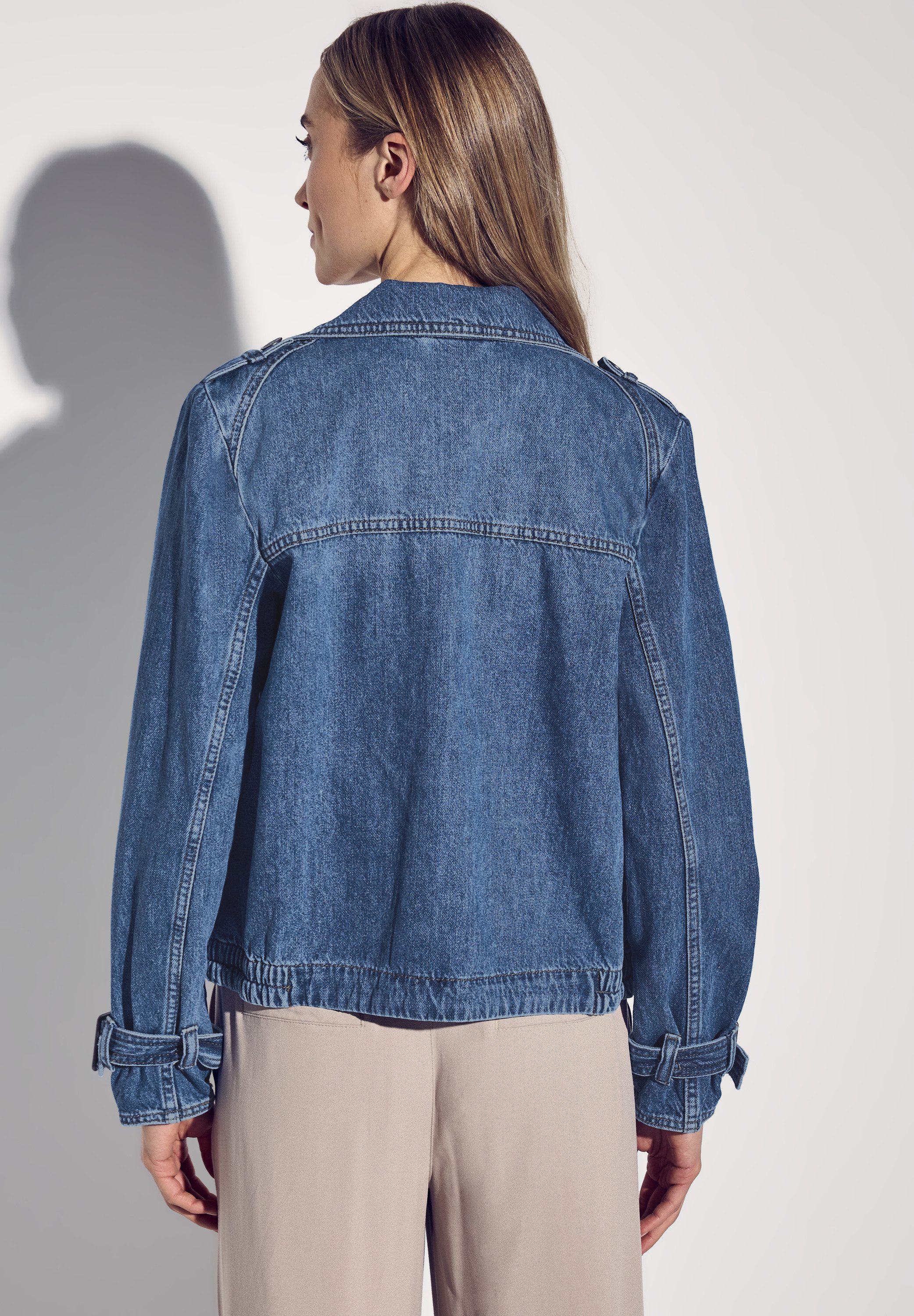 STREET ONE Jeansjacke aus reiner Baumwolle