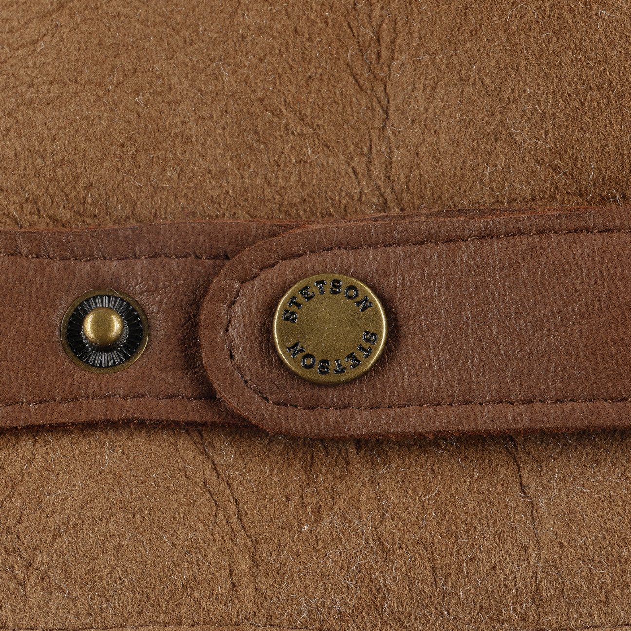 Stetson Lederhandschuhe (1-St) Fingerhandschuhe mit Futter