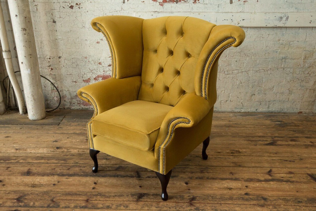 Xlmoebel Ohrensessel Neuer Chesterfield Ohrensessel mit Polsterung für entspanntes Sitzen (1-St., Sessel), Hergestellt in Europa