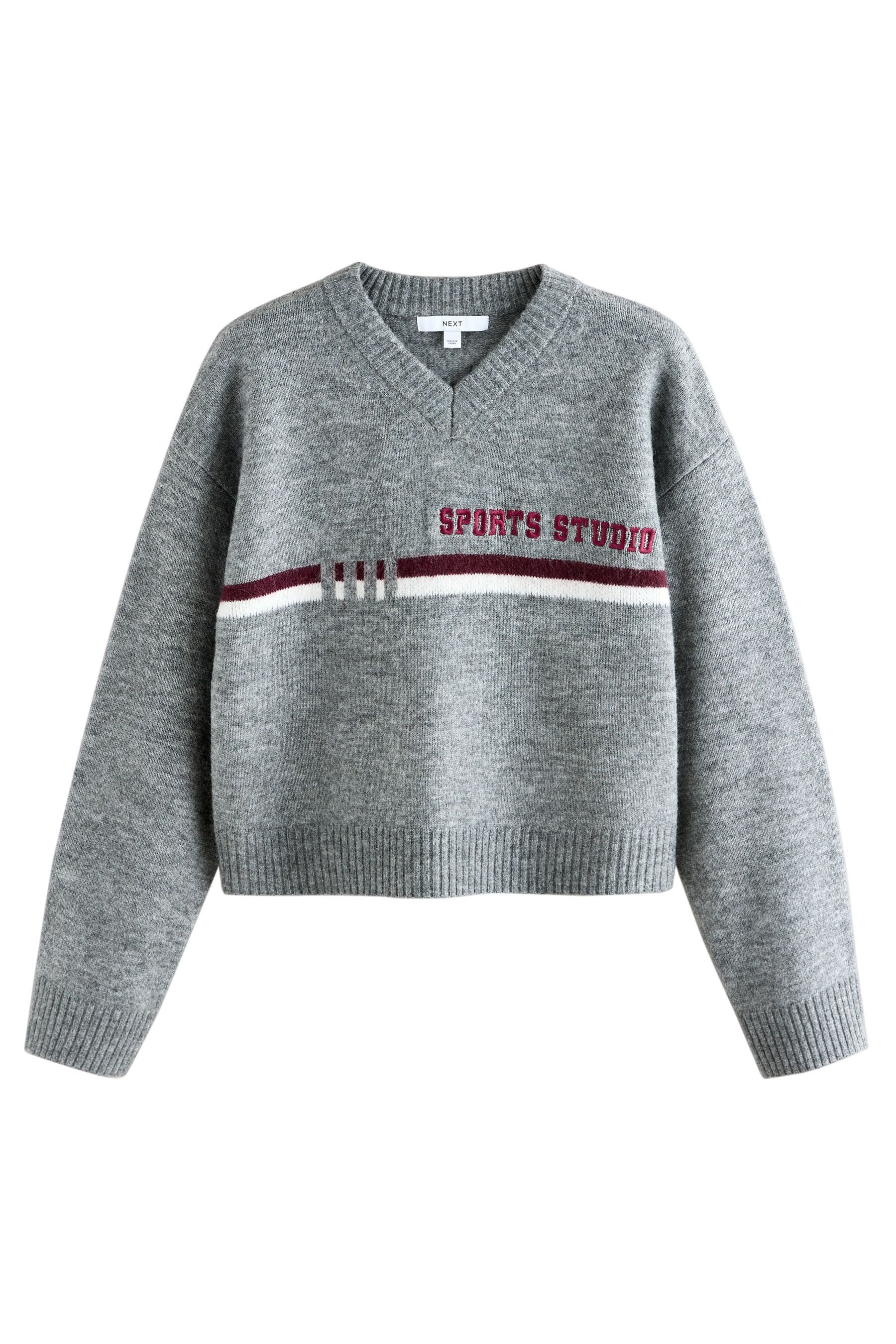 Next V-Ausschnitt-Pullover Strickpullover mit V-Ausschnitt + günstig online kaufen