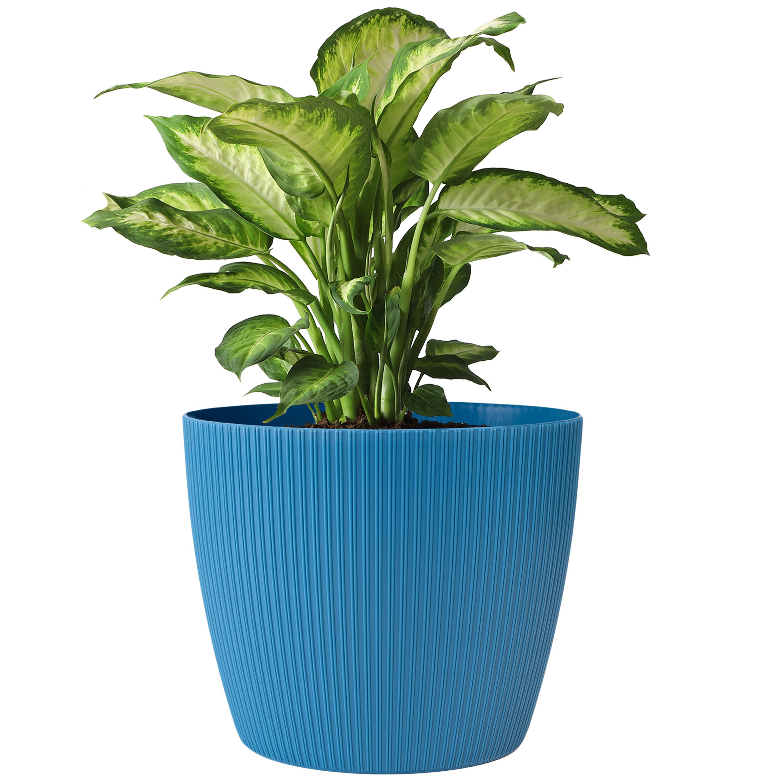 KONZEPT Blumentopf 5,2 l, gerillte Struktur günstig online kaufen