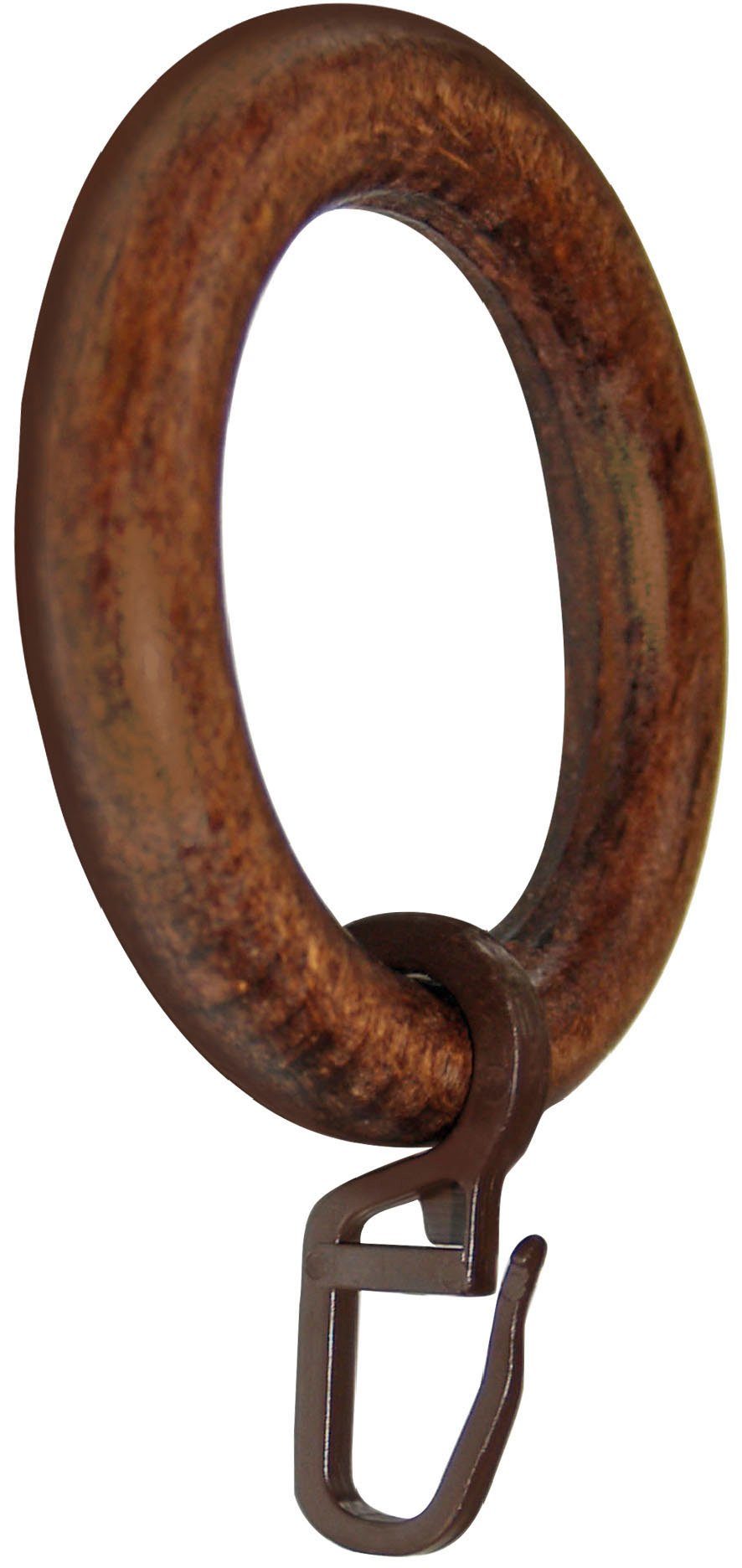 GARESA Gardinenring Holzring mit Haken, (20-St), für Durchmesser bis 28mm, günstig online kaufen