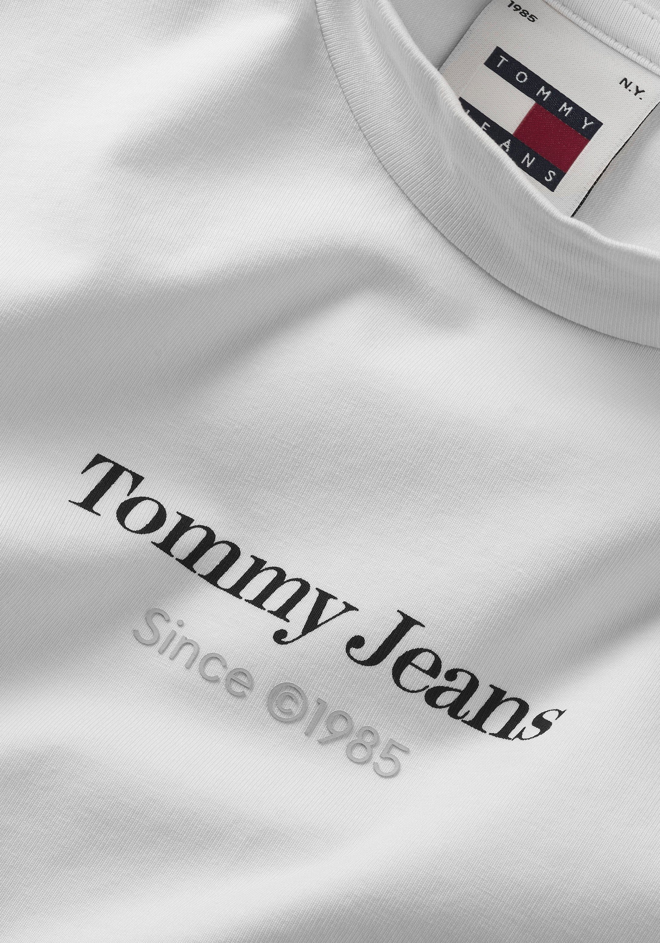 CRP Jeans 1+ MOCK SLIM ESS Stehkragenshirt SP Tommy LOGO TJW Logoschriftzug mit White