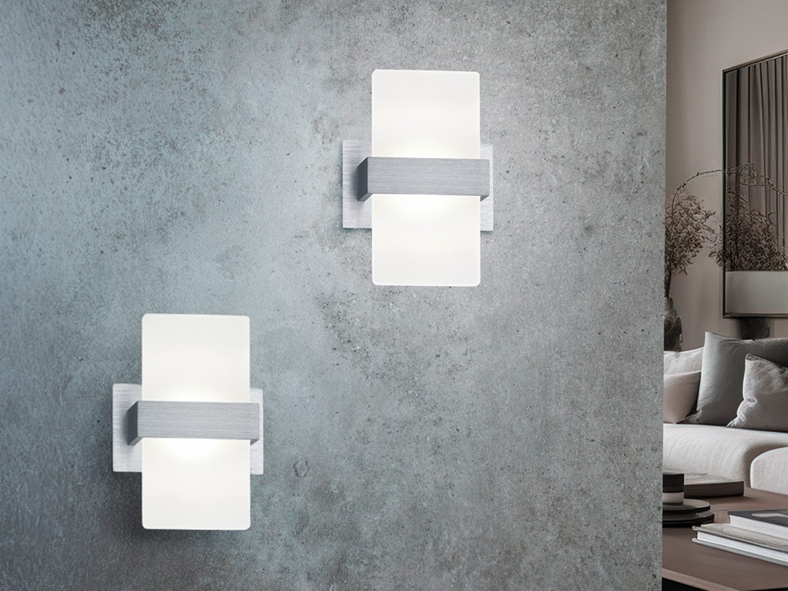 TRIO Leuchten LED Wandleuchte, LED fest integriert, Warmweiß, 2er Set innen günstig online kaufen