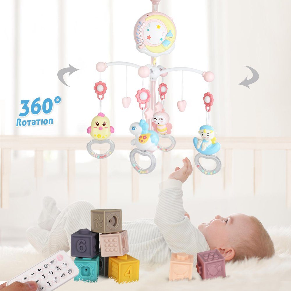 Esun Mobile BabyCrib Mobile Babybett mit Musik Lichtern,Timing-Funktion,Pro günstig online kaufen