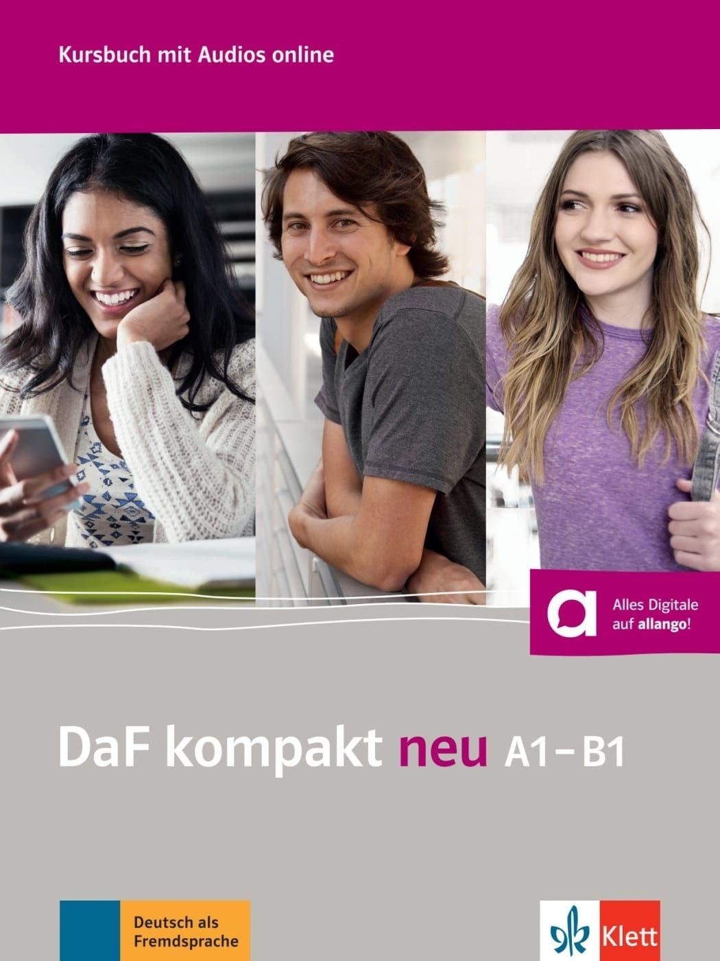 DaF kompakt neu A1–B1 Deutsch als Fremdsprache für Erwachsene. Kursbuc / Ilse Sander, Birgit Braun, Margit Doubek, Nadja Fügert, Ondřej Kotas, Deutsch als Fremdsprache für Erwachsene. Kursbuch mit Audios