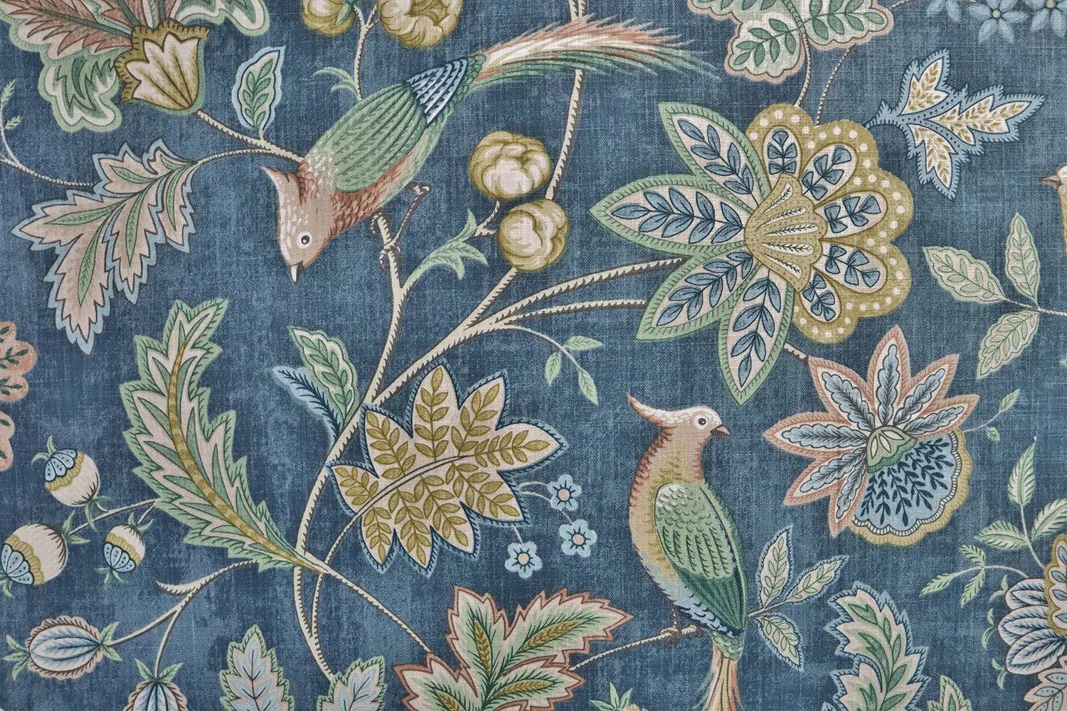 Stofferia Stoff Dekostoff Baumwolle Chanterelle Blau, Meterware