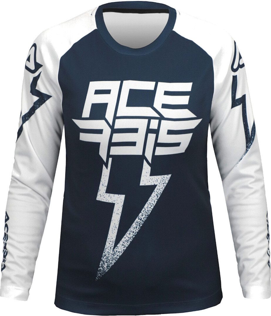 Acerbis Motocross-Shirt J-Kid Blizzard Kinder Motocross Jersey Atmungsaktiv