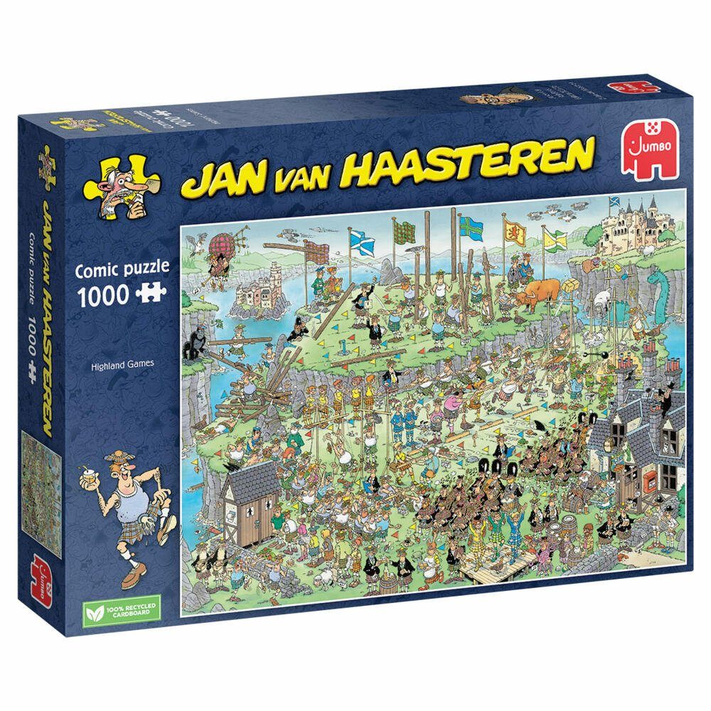Jumbo Spiele Puzzle Jan van Haasteren - Highland-Games 1000 Teile, 1000 Puzzleteile