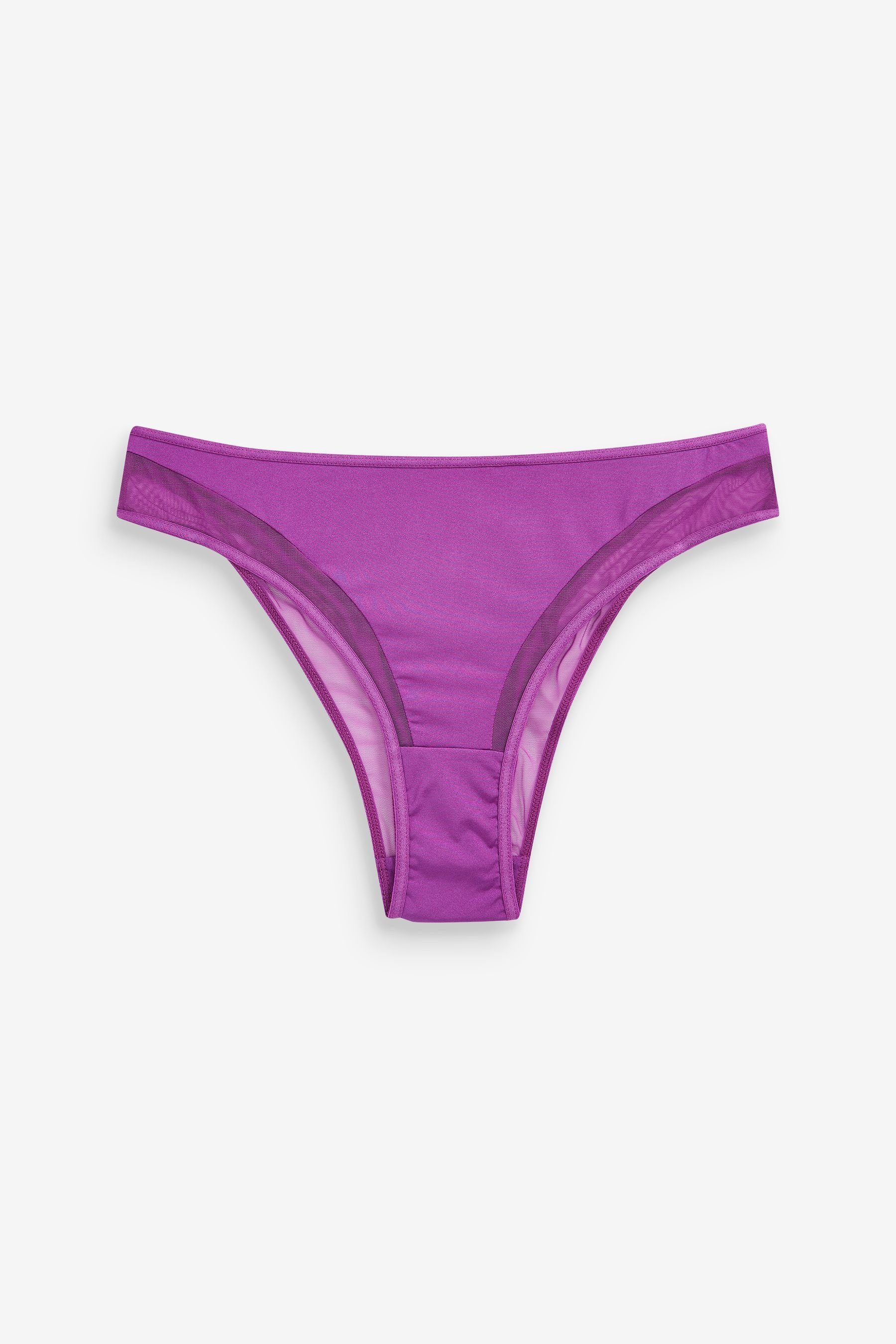 Next Slip Netzstoff-Slips mit extrahohem Beinausschnitt (1-St) Purple