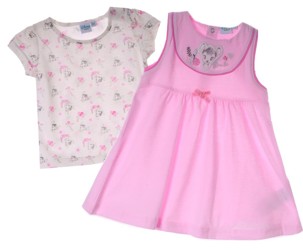 2-in-1-Kleid Baby Set 2Tlg. Disney 68 74 86 T-Shirt und 80 Baby Kleid