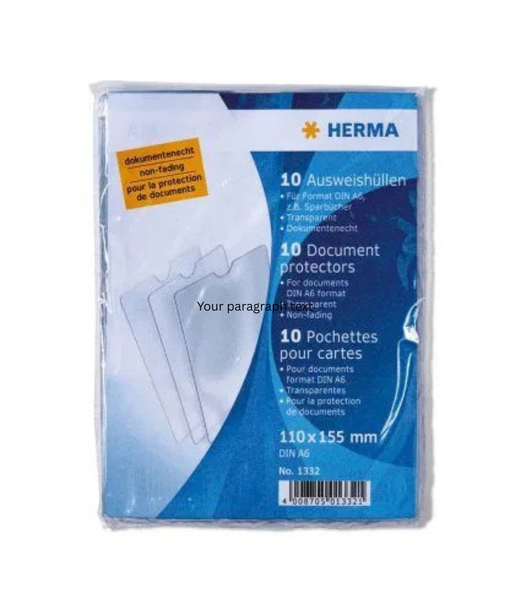 Prospekthülle HERMA Dokumentenhülle transparent