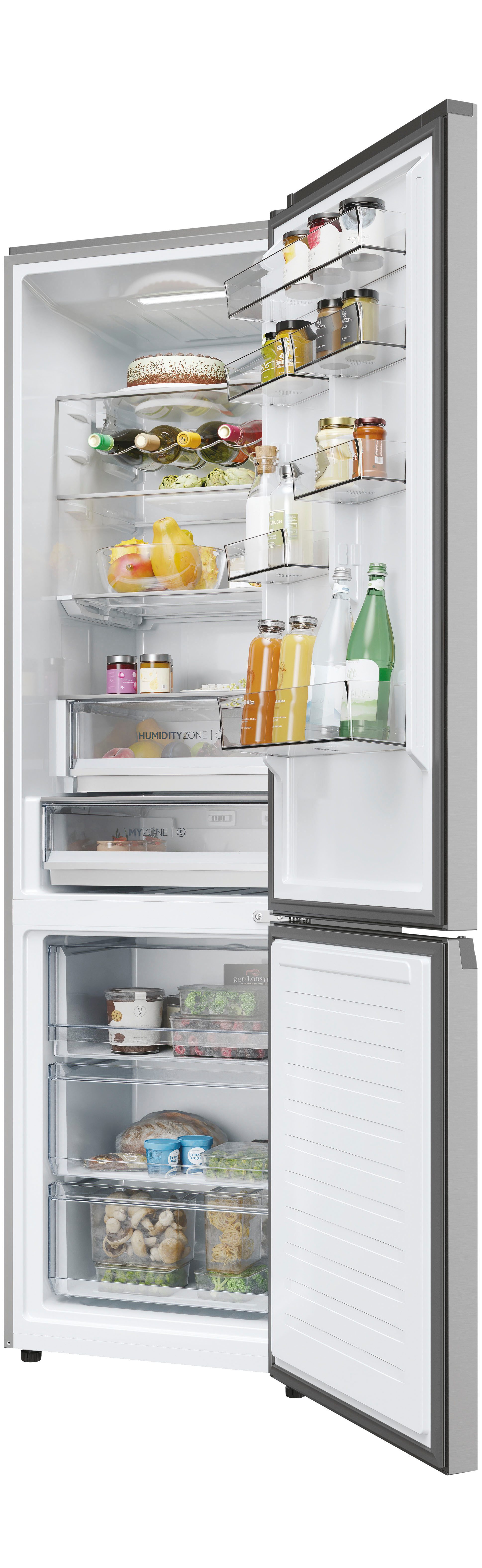 Haier Kühl-/Gefrierkombination 2D 60 Series 5 HDPW5620BNPK, 205 cm hoch, 59,5 cm breit, Air Surround Technologie: Erhält die Frische zu 99%