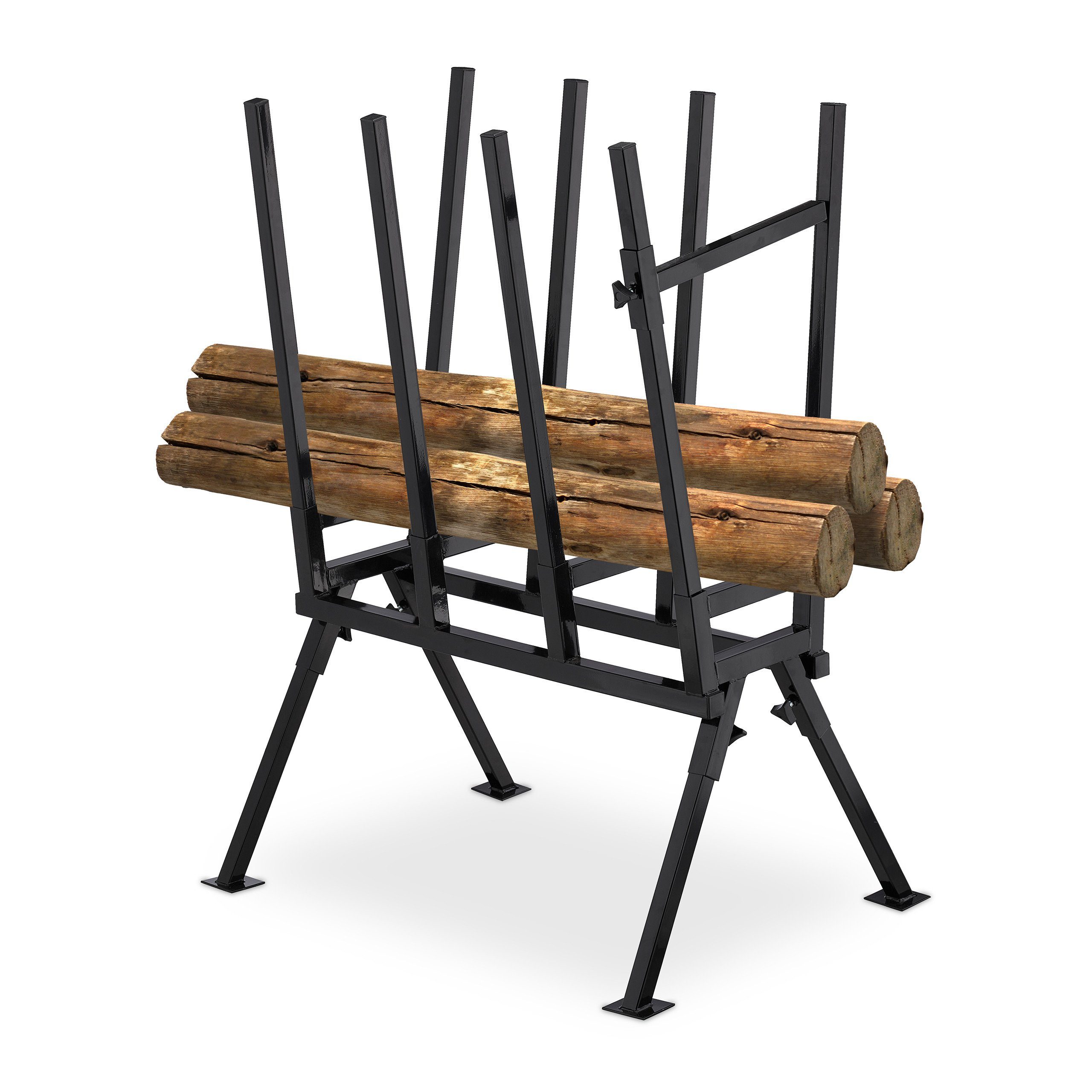 relaxdays Sägebock Sägebock 400 kg, 400 kg max. Belastbarkeit, 37 cm max. Stammdurchmesser, (1-St)