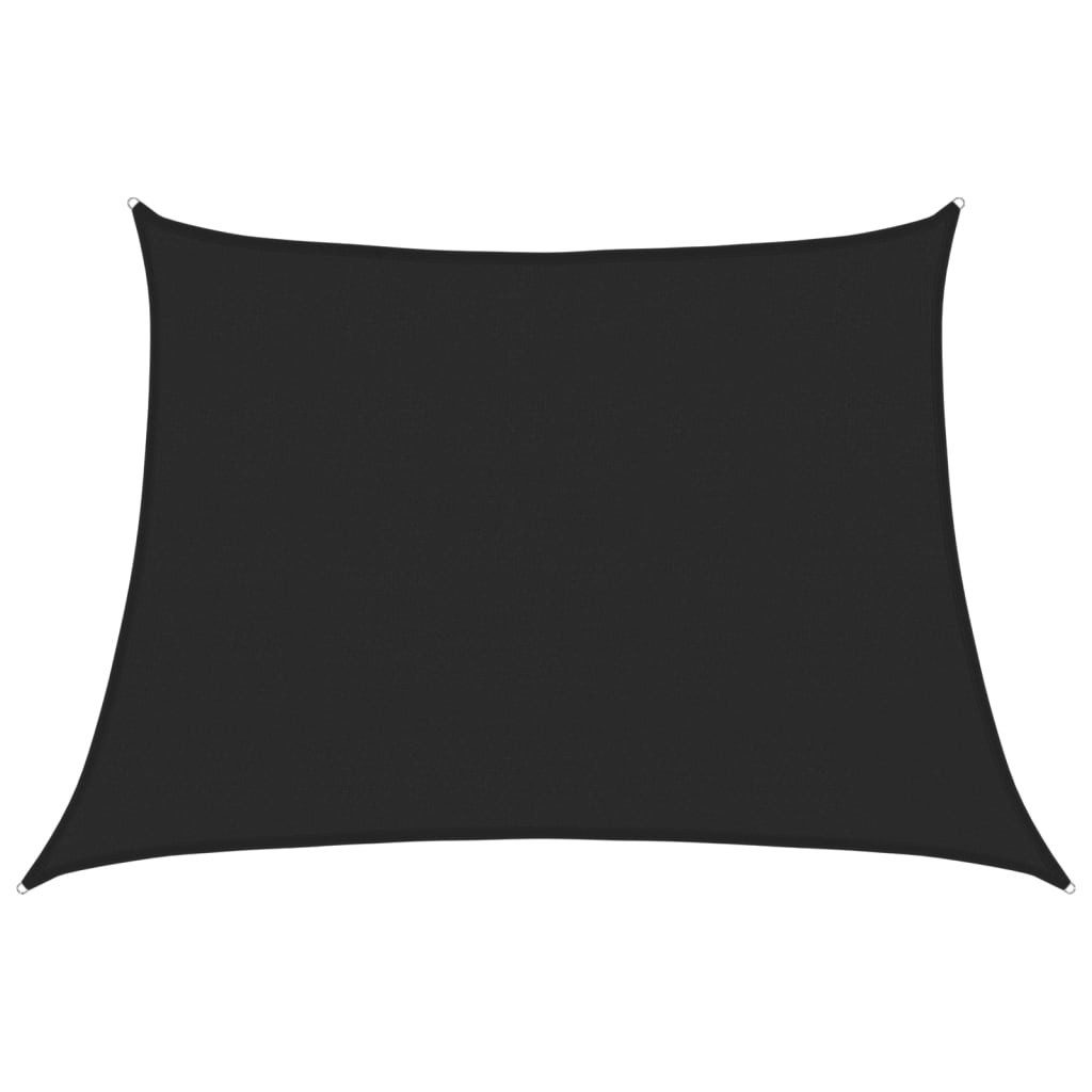 vidaXL Sonnensegel Sonnensegel 160 g/m² Schwarz 4/5x3 m HDPE, (1-tlg)