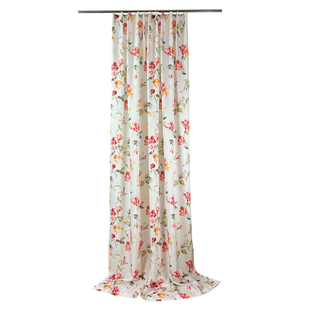 novumfix Gardine Blumenmuster Terra Kräuselband verschiedene günstig online kaufen