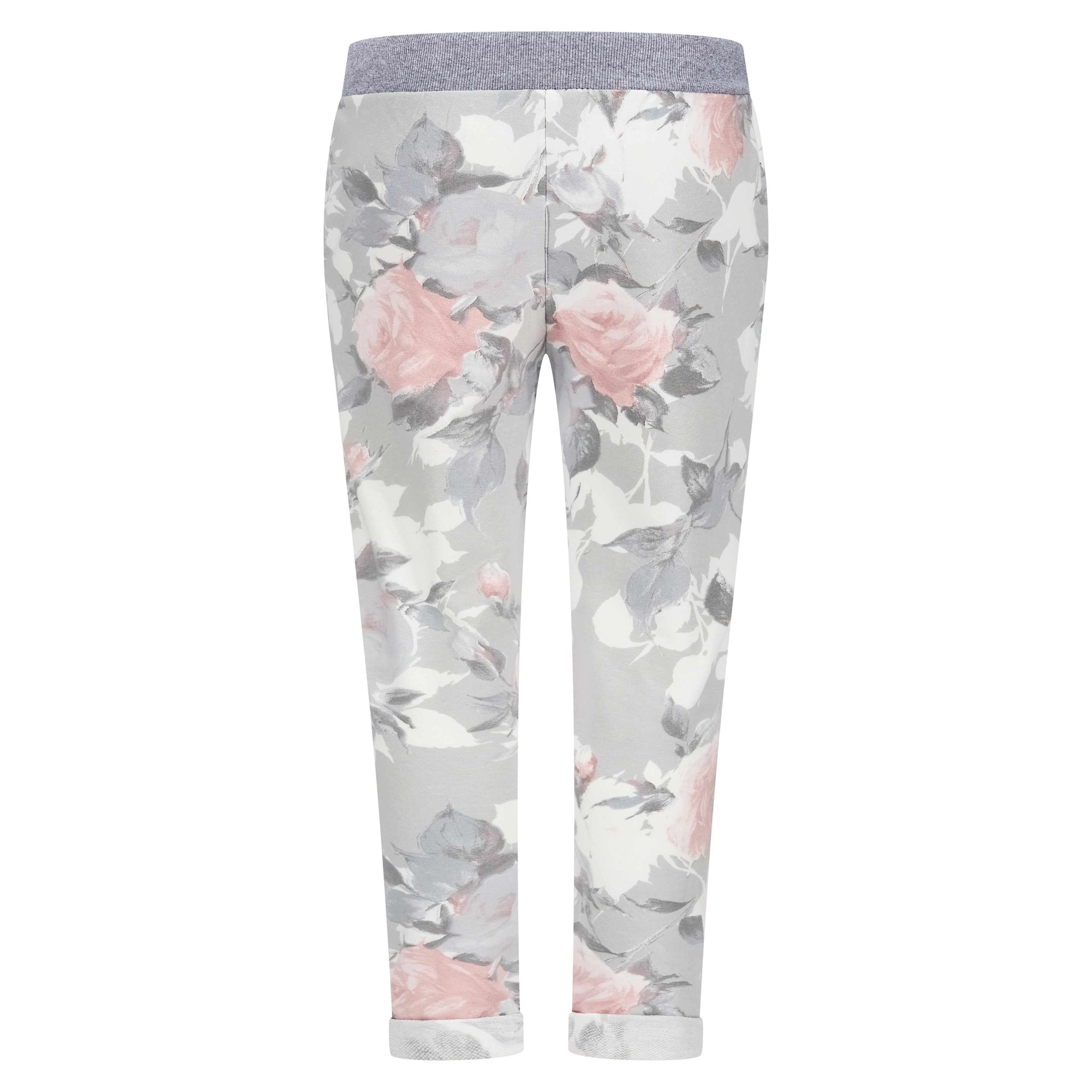 Mississhop Chinohose Damen Hose Blumen Jogginghose günstig online kaufen