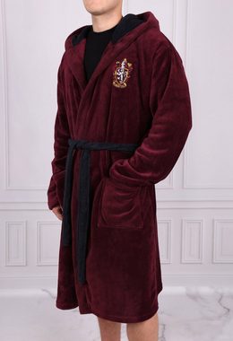 Sarcia.eu Herrenbademantel HARRY POTTER Hogwarts Morgenmantel, burgunderrot, für Herren