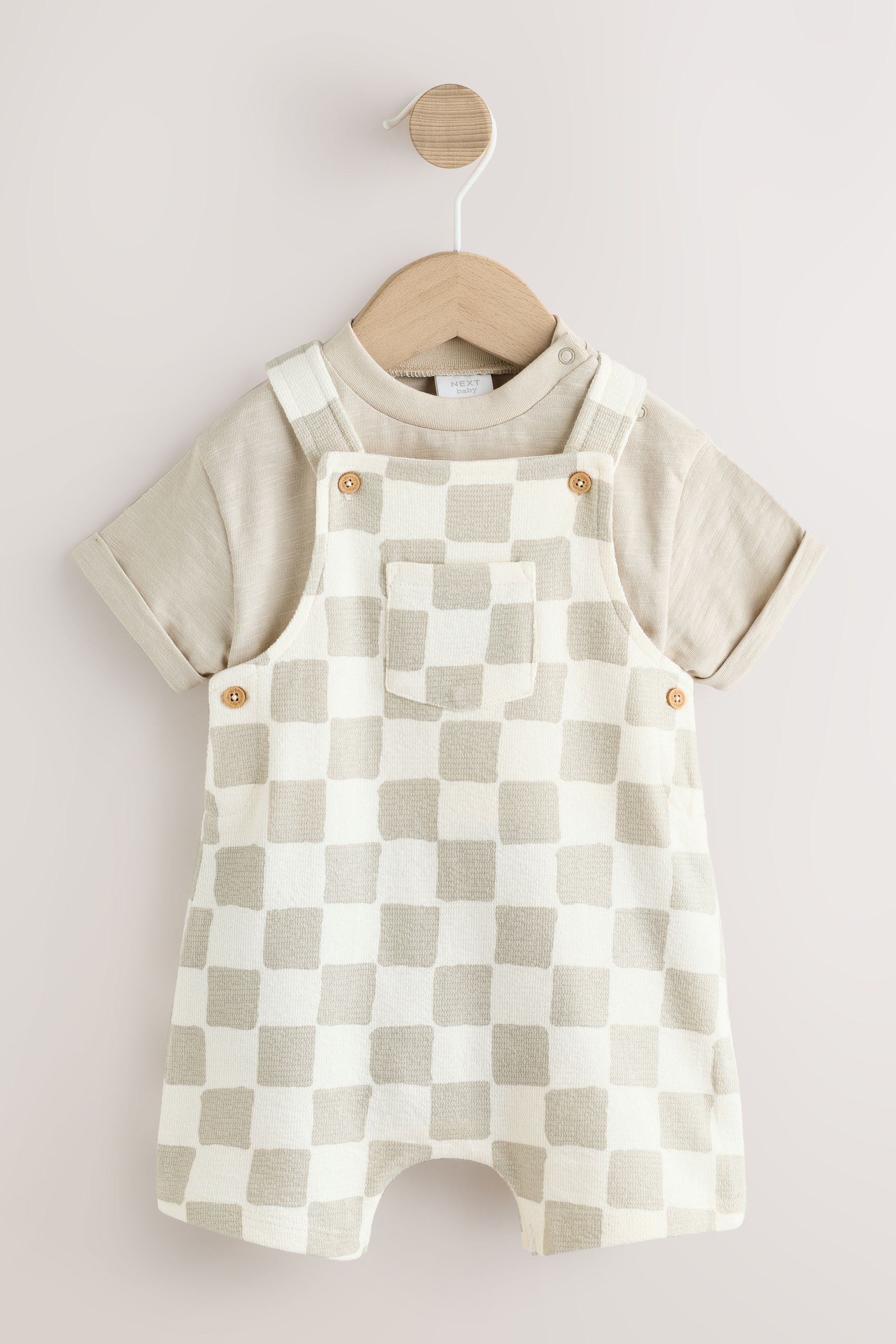 Body & Hose Jersey-Latzhose und Bodysuit für Babys im Set