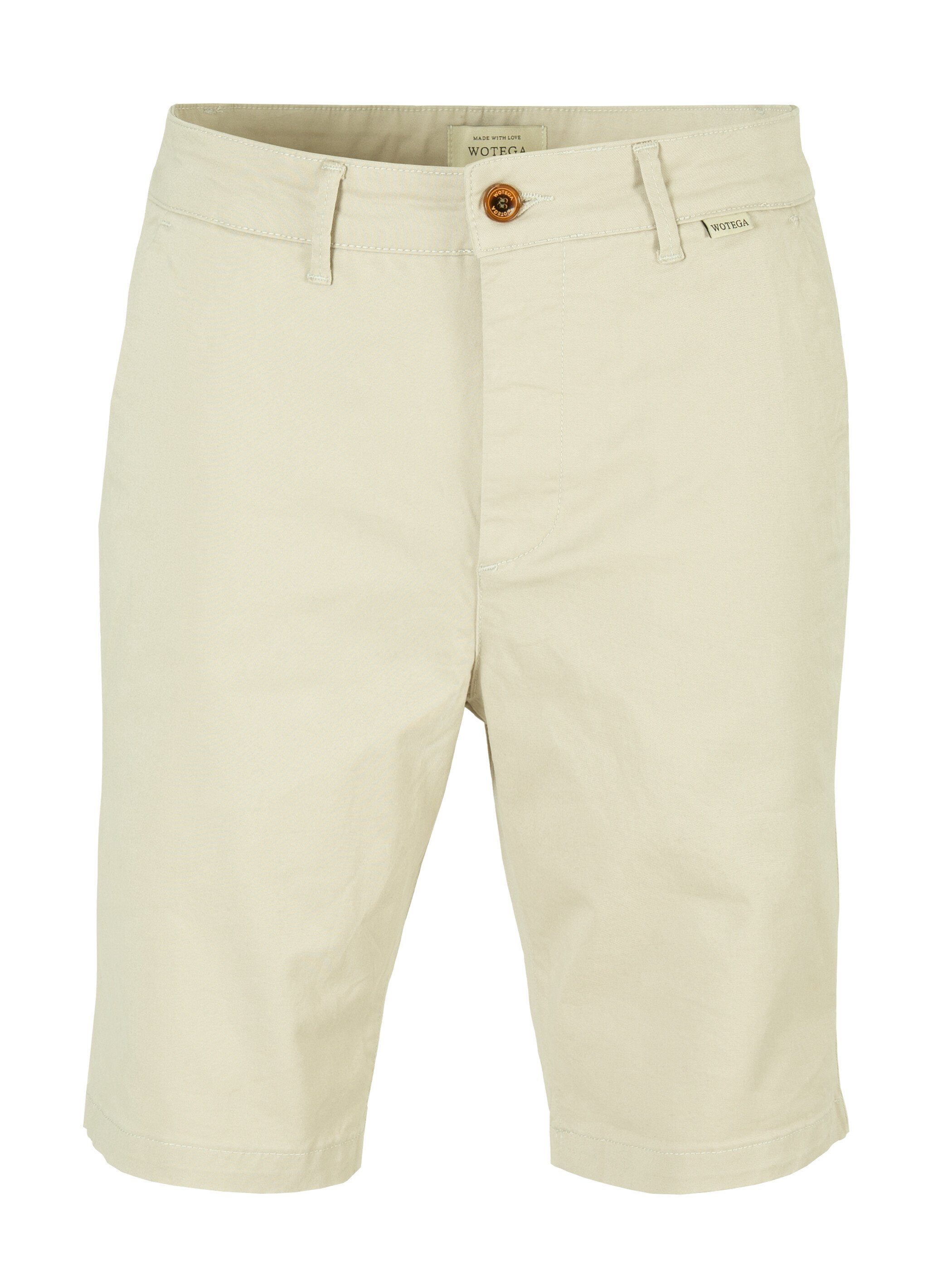 Stretchanteil (Light 161210) WOTEGA kurze mit Spring Herren Chino Taupe Chinoshorts Shorts Beige