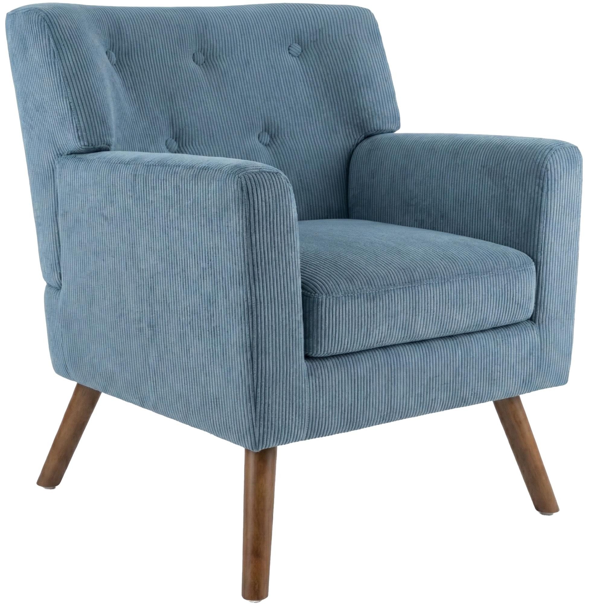 CLP Loungesessel Kioni (1er), Cordbezug, Kautschukholz, bis 150 kg belastbar