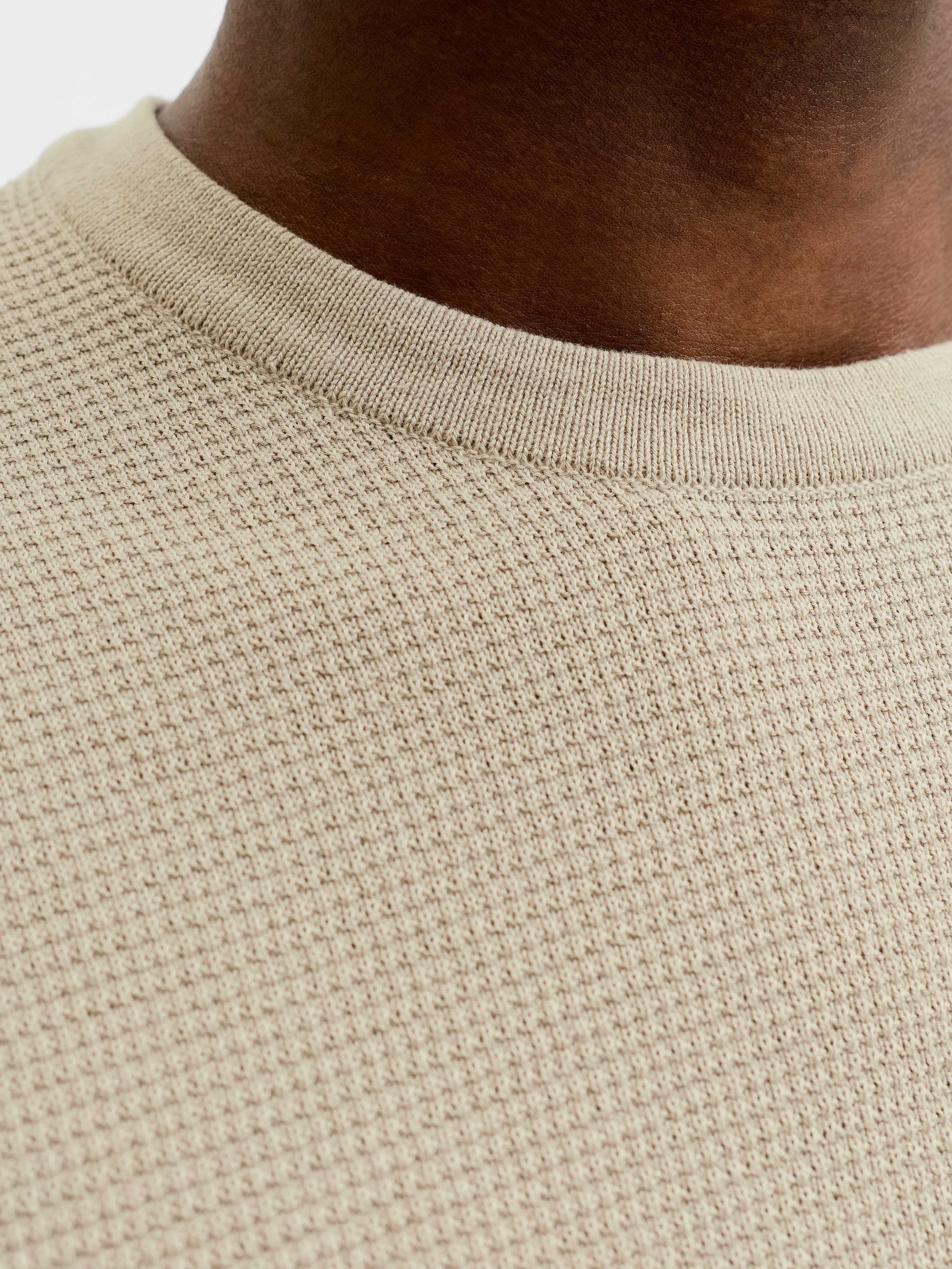 Jack & Jones Rundhalspullover JJEAUSTIN KNIT CREW NECK NOOS Baumwollmischung, regular fit – Bild 3 von 5