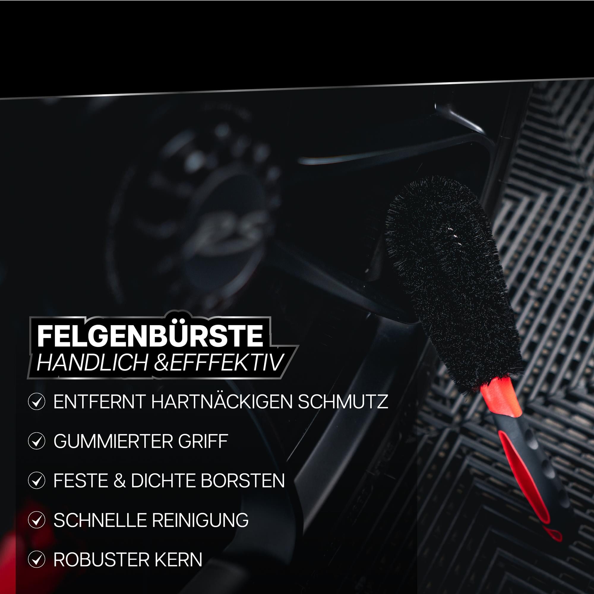 Sonax Felgenbeast 500 ml Felgenreiniger Set mit Felgenbürste Felgenreiniger (2-St. Sonderedition mit FelgenBürste)