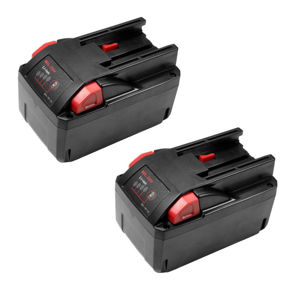 Trade-Shop 2x Akku passend für AEG / Milwaukee M28 M28B M28BX MC28V M28B M28BX MC Akku Li-Ion 3000 mAh (28 V)